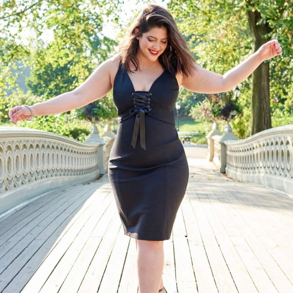 Lane Bryant Corset Little Black Dress